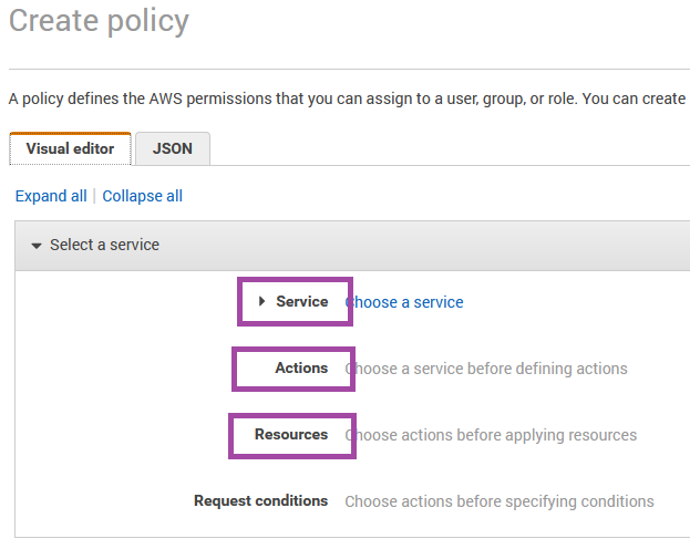 create policy options