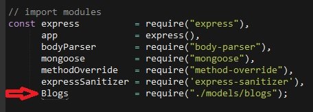 importing blog module