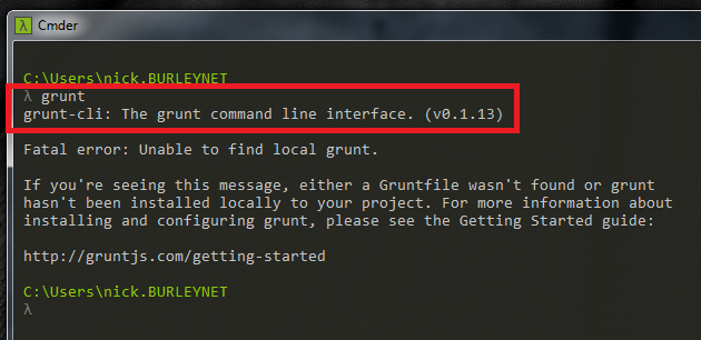 grunt-cli: the grunt command line interface v0.1.13