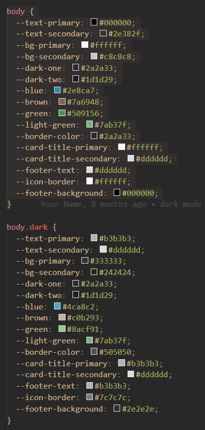 CSS Variables